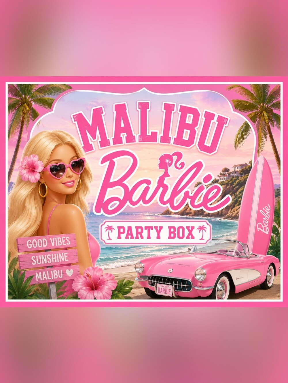 Malibu Barbie Party Box!